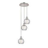 Athens Water Glass 3 Light Cord Hung Multi Pendant 24.75 by Innovations - 113B-3P-G1215-6