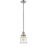 Canton 100W 1 LED Stem Hung Mini Pendant 10 X 6.5 Inch Wide by Innovations - 201S-G18-LED