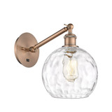 Athens Water Glass 100W 1 LED Adjustable Wall Sconce 10X 8 by Innovations - 317-1W-G1215-8-LED