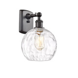 Athens Water Glass 100W 1 LED Wall Sconce 11 Tall and 8 Wide by Innovations - 516-1W-G1215-8-LED