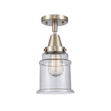 Canton 100W 1 LED Semi Flush Mount 10 Inch and 6 Inch Wide by Innovations - 447-1C-G18-LED