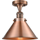 Briarcliff 1 Light Semi Flush Mount 11 Inch and 10 Inch Wide by Innovations - 517-1CH-M10