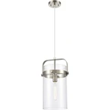 Pilaster 1 Light Mini Pendant 16.75 Inch Tall X 8 Inch Wide by Innovations - 413-1PM-G413-1S-8