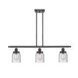 Bell 3 Light Stem hung Island 10 Inch Tall and 36 Inch Wide by Innovations - 916-3I-G5