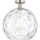Athens Water Glass 1 Light Semi Flush Mount 17.13 X 13 by Innovations - 616-1F-G1215-14