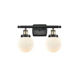 Beacon 2 Light Bath Vanity 11 Inch Tall and 16 Inch Wide by Innovations - 916-2W-G20-6