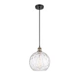 Athens Water Glass 1 Light Cord Hung Mini Pendant 11.75 X 10 by Innovations - 516-1P-G1215-10