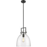 Newton Bell 1 Light Down Mini Pendant 16.75 and 12 Inch Wide by Innovations - 411-1SM-G412-12