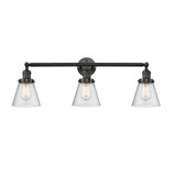 Cone 3 Light Bath Vanity 11 Inch Tall and 30 Inch Wide by Innovations - 205-G6