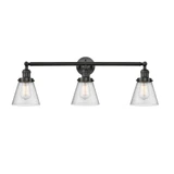 Cone 3 Light Bath Vanity 11 Inch Tall and 30 Inch Wide by Innovations - 205-G6