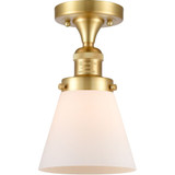 Cone 100W 1 LED Semi Flush Mount 9 Inch Tall X 6.5 Inch Wide by Innovations - 517-1CH-G6-LED