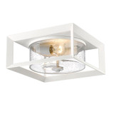 Smyth 2 Light 13.25 Inch Wide Outdoor Flush Mount by Golden - 2073-OFM