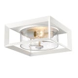 Smyth 2 Light 13.25 Inch Wide Outdoor Flush Mount by Golden - 2073-OFM