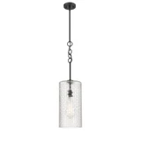 Wexford 100W 1 LED Stem Hung Mini Pendant 23.75X8 Inch Wide by Innovations - 380-1S-G38-8-BB-95-LED