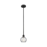 Athens Water Glass 1 Light Stem Hung Mini Pendant 7.5 X 6 by Innovations - 616-1S-G1215-6