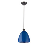 Plymouth 100W 1 LED Pendant 11.13 Inch Tall and 9 Inch Wide by Innovations - 516-1S-PLYM-9-LED