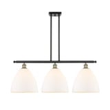 Bristol 3 Light Stem Hung Glass Island 13.5 X 38.5 Inch Wide by Innovations - 516-3I-GBD-12