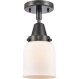 Bell 1 Light Semi Flush Mount 10 Inch Tall and 5 Inch Wide by Innovations - 447-1C-G5
