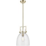 Newton Bell 1 Light Mini Pendant 14.75 Inch and 10 Inch Wide by Innovations - 411-1SM-G412-10