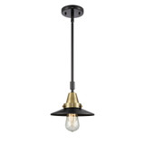 Railroad 1 Light Stem Mini Pendant 9.13 Inch and 8 Inch Wide by Innovations - 447-1S-M1-M7