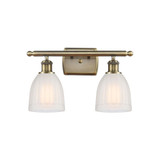 Brookfield 2 Light Bath Vanity 10.38 and 15.75 Inch Wide by Innovations - 516-2W-G44