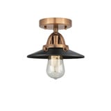 Railroad 1 Light Semi Flush Mount 5.5 Inch and 8 Inch Wide by Innovations - 288-1C-M1-M7