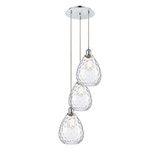 Waverly 3 Light Cord Hung Multi Pendant 36.75X14.5 Inch Wide by Innovations - 113B-3P-G372