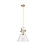 Newton Cone 1 Light Mini Pendant 15.13 Inch and 12 Inch Wide by Innovations - 410-1SM-G411-12