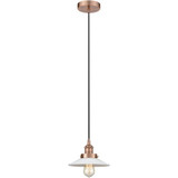 Halophane 100W 1 LED Cord Hung Mini Pendant 5 X 9 Inch Wide by Innovations - 616-1PH-G1-LED