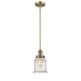 Canton 1 Light Stem Hung Mini Pendant 10 and 6.5 Inch Wide by Innovations - 201S-G18