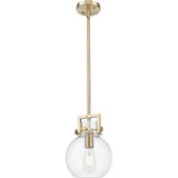 Newton Sphere 1 Light Mini Pendant 11.38 and 8 Inch Wide by Innovations - 411-1SS-G410-8