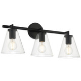 Katie 3 Light Bath Vanity 9.75 Inch Tall and 24 Inch Wide by Access - 62633