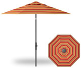 9 Foot Aluminum Twist Lift Octagon Market Umbrella by Treasure Garden - UM850