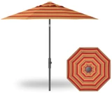 9 Foot Aluminum Twist Lift Octagon Market Umbrella by Treasure Garden - UM850