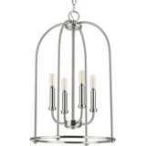 Leyden 4 Light Small Foyer Chandelier by Progress - P500302