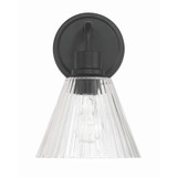 Pleated 1 Light Wall Sconce 10.38 Inch Tall and 7.13 Inch Wide by Craftmade - 61101