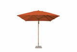 8.5 Foot Bamboo Pulley Lift Square Market Umbrella by Bambrella - 2-6m SQ-L