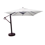 10 Foot Aluminum Manual Lift Square Cantilever Umbrella by Galtech - 897