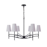 Astor 6 Light Chandelier 14 Inch Tall and 36.5 Inch Wide by Craftmade - 61926