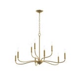 Ilia 9 Light 2 Tier Chandelier 21.25 Inch and 34.25 Inch Wide by Progress - P400465