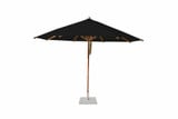 13 Foot Bamboo Pulley Lift Round Market Umbrella by Bambrella - 4m R-L