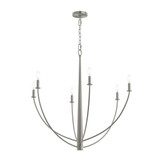 Jheni 6 Light Large Chandelier 32 Inch Tall and 34 Inch Wide by Progress - P400460
