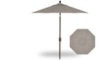7.5 Foot Aluminum Crank Lift Octagon Market Umbrella by Treasure Garden - UM907