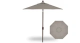7.5 Foot Aluminum Crank Lift Octagon Market Umbrella by Treasure Garden - UM907