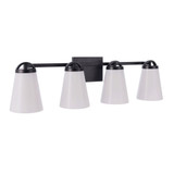 Zane 4 Light Bath Vanity 8 Inch Tall and 31.5 Inch Wide by Craftmade - 20732