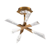 Solitude 12W 6 LED Semi Flush Mount 9.3 X 17 Inch Wide by Schonbek Beyond - BFM31417C