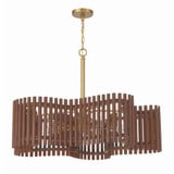 Freeform 5 Light Chandelier 24.63 Inch Tall and 35.5 Inch Wide by Craftmade - 58426