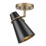Reeva 1 Light 7 Inch Wide Semi Flush Mount by Golden - 2122-SF