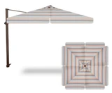 10 Foot Aluminum Manual Lift Square Cantilever Umbrella by Treasure Garden - AG25TSQR