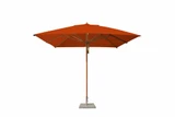 10 Foot Bamboo Pulley Lift Square Market Umbrella by Bambrella - 3m SQ-L